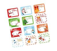 20Pcs Christmas Wrapping Labels 60x75mm Adhesive Label Christmas Name Sticker for Seal Envelope Card and Packaging Kids Safe Holiday Sticker