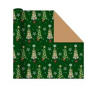 20pcs Christmas Wrapping Paper Elements Collection Single-Sided 70cmx50cm Adornos NavideñOs Decorat(Color 4)