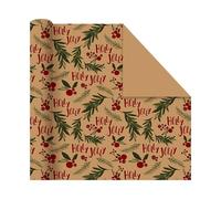 20pcs Christmas Wrapping Paper Elements Collection Single-Sided 70cmx50cm Adornos NavideñOs Decorat(Color 3)