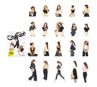 20PCS City Life Transfers Pack Contemporary Designs for Journaling Collection Art Notebook Accessories Recyclable Skin Stick Paper Cartoon Writing Materials Transfers