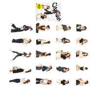 20PCS City Life Transfers Pack Contemporary Designs for Journaling Collection Art Notebook Accessories Recyclable Skin Stick Paper Creative Girl Character Transfers