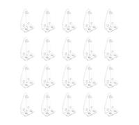 20Pcs Clear Blind Brackets Hold Down Brackets Door Blinds Bottom Rails Holders Clips Replacement for Home Office Window Blind Hooks