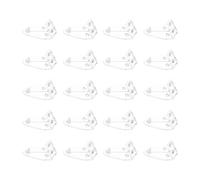 20Pcs Clear Blind Brackets Hold Down Brackets Door Blinds Bottom Rails Holders Clips Replacement for Home Office Window Blinds Position Hooks