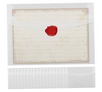 20Pcs Clear Envelopes 5x7 Inch Paper Hazy Semi Transparent Envelopes, Great for Letters, Postcards, Wedding Invitation Cards, Birthday Cards ...