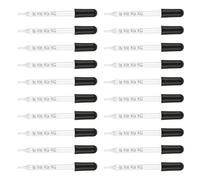 20Pcs Clear Glass Droppers with Soft Rubber Tips 1ML Scale Graduated Dropper Liquid Pipettes for Science Labs Droppers