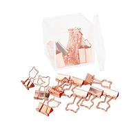 20Pcs Clips with Little Bear Design, Sturdy Iron Paper Clips for Document and File Organization - Durable Construction, Versatile Use for Office and Home