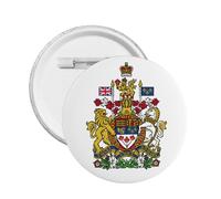20Pcs Coat of Arms of Canada Round Button Badge Support Canada Emblem Pin Canadians Decorations Small