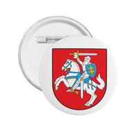 20Pcs Coat of Arms of Lithuania Round Button Badge Support Lithuania Emblem Pin Lithuanian Decorations Small