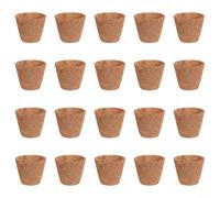 20Pcs Coconut Coir Planting Pots Biodegradable Nursery Bags With Breathable Design For Blueberry Growing And Gardening(Large Size 10 * 10)
