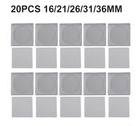 20pcs Coin Capsule Storage Box Organizer Set Square Containers with Adjustable Foam Liners Suitable for Multiple Coin Diameters Protective Cases (16/21/26/31/36mm)