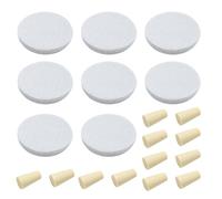 20Pcs Cold Brew Coffee Filters And Stoppers, Reusable Replacement Part for Toddy Cold Brew System (Include 8Pcs Coffee Filters & 12Pcs Rubber Stoppers)