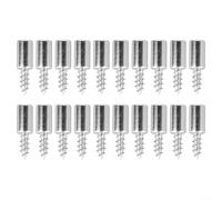 20pcs Cold Rolled Steel Self-Tapping Screws for Cabinet Bracket Integration Laminate Reinforcement Glass Stud Use