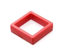 20pcs Colorful 3D Floating Display Case Jewelry Storage Box Film Suspension Hand String Bracelet Elastic For Earring Necklace Bracelet(Red,9x9cm)