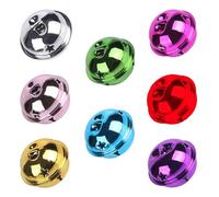 20Pcs Colorful Christmas Bells, Metal Round Bells, 40mm Bright Colors Jingle Bells for Crafts Pets Christmas Wind Chimes Jewelry Ornaments Holiday Home Party Decoration