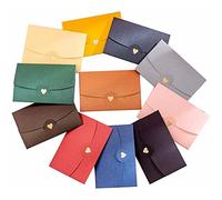 20pcs Colorful Envelopes Mini Gift Card Envelopes Heart Fold Invitation Envelopes Love Letter Envelopes Card Holder for Invitations,Birthday,Graduation,Baby Shower,Greeting Card(Random Color)