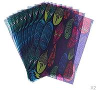 20PCS Colorful Feather Pattern Wax Paper for Handmade Soap Wrapping Paper Cute Baking Packaging Crafts Gift