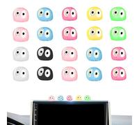 20PCS Colorful Luminous Soot Sprites Car Decor Set, Rearview Mirror and Dashboard Accessories for Cute Anime Theme Interior Decor, Mennyback Cute Car-Accessories for CarRearview Mirror (Random Colors)