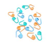 20Pcs Colorful Reusable Plastic Markers Holder Needle Clip Craft Mini Knitting Crochet Locking Stitch Sturdy Random Color