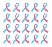 20Pcs Compact Butterfly Clasp Alloy Brooches Advocacy Pin Not Fading Color for Volunteer Programs Charity Drive Alloy Lapel Pins