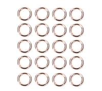 20Pcs Copper, 28mm Round Metal Spring O Rings, Zinc Alloy Carabiner Clip Key for Handbags, Keychains, Craft DIY, Keys, Durable and Easy-to-Use Hook Clips