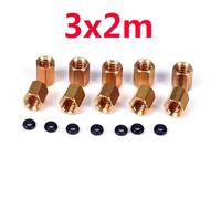20pcs Copper Screw O Ring for Damper DX4 with 4 * 3mm 3 * 2mm Ink Tube(3x2mm)