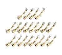 20PCS Copper Tire Valve Stem High Strength Rustproof Design for Truck Trailer RV Weeder, Easy Installation for Light and Heavy Trucks (V3-20-5)