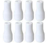 20pcs Cord Tassel White Plastic Window Blind Cord Knobs Drops Pull End for Roman Shades Curtain Crafts Drawstring Tassels