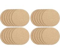 20pcs Cork Coasters, Cork 100MM*5MM Thick Non-Slip Heat-Resistant Round, Absorbent Blank Coasters Reusable Wooden Coffee Coaster for Drink Home, Office, Bar