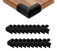 20Pcs Corner Protectors, Corner Protectors for Kids, Table Corner Protectors for Baby, Baby Proofing Edge Protector, Baby Corner Protectors for Table, Furniture, Beds, Wall, Book(Black)