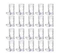 20Pcs Cowboy Boot Shot Glasses Plastic Cup Mini Glasses for Party Decorations