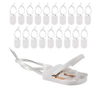 20pcs cr2032 Battery Holder, CR2032 Battery Holder with Switch, Coin Cell Holder, 1 x 3V CR2032 Button Coin Cell Battery Holder with Leads On Off Switch (White)