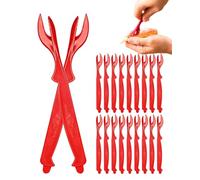 20Pcs Crab and Lobster Crackers Kit with Seafood Picks,Shellfish Tools Set for Shrimp, Prawns, Crawfish, Effortless Opening & Shell Removal with Claw Shaped Knives