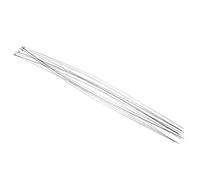 20Pcs Craft Steel Wire KR838 Thread Auxiliary Machine DIY Dolls Skeleton Bendable Metal Wire for Silver Reed KR830 KR840 SRP50 SRP60 Sewing Machines (long steel wire)