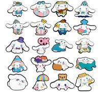 20PCS Croc Charms Cartoon PVC Shoe Decoration Charms Cute Durable Water Proof Shoe Charms DIY Decorative Sandals Bracelet Wristband Beach Bags Accessories Birthday Party Gift for Kids Girls Boys Adult