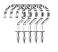 20PCS Cup Hook Metal Ceiling Hooks Multipurpose Vinyl Coated Screw-in Wall Hooks for Hanging Plants, Cups,Kitchen Hooks, Utensils, Lights and Stuff Great for Indoor & Outdoor Use (Zinc Platted, 32mm)