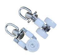 20Pcs Curtain Rail Gliders: Curtain Track Pulley Alloy Track Rollers Ceiling Track for Curtains Drapery Carrier Slides Window Hooks Curtain Track Roller to Rotate Wheeled Track