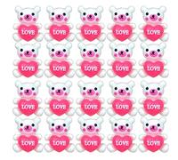 20pcs Cute Bear Resin Decoration Crafts Flatback Cabochon Scrapbook Kawaii Diy Embellishments Accessories