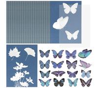 20Pcs Cyanotype Paper A5, High Sensitive Sun Print Paper with Transparent Folder and Cyanotype Materials, Solar Printing Kit for DIY Crafts, Arts and Decoration