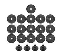 20Pcs Cymbal Replacement Accessories, Plastic Felt Cymbal Sleeves for Drum Kits - Durable Felt and Plastic, Standard Size for Enhanced Sound Quality and Protection (Gray)