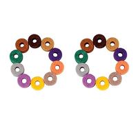 20Pcs Cymbal Stand Felt Washer Pad Replacement Round Soft for Drum Set Cymbals (Random Color)