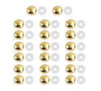 20Pcs Decorative Nails Glass Fixing Screws Washers Screw Covers Glass Fixing Screws Caps Covers Fastener Enduring Decorative Screw with Caps