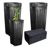20Pcs Deep Plant Nursery Pots, Tall Tree Pots, Deep Seedling Container Pot