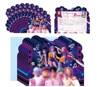 20PCS Demon Party Invitations Kids, Party Invites with Envelopes, Invitations Birthday Cards for Kids Girls Boys