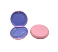 20Pcs Dental Retainer Box Braces Orthodontic Case Magnetic Closing Aligner Storage False Teeth Container Protective(Pink no Mirror)