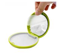 20Pcs Dental Retainer Box Braces Orthodontic Case Magnetic Closing Aligner Storage False Teeth Container Protective(Green Mirror)