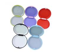 20Pcs Dental Retainer Box Braces Orthodontic Case Magnetic Closing Aligner Storage False Teeth Container Protective(Mixed no Mirror)