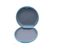 20Pcs Dental Retainer Box Braces Orthodontic Case Magnetic Closing Aligner Storage False Teeth Container Protective(Blue no Mirror)
