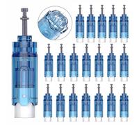 20PCS Dermapen M8S Cartridges, 18PIN Microneedling Cartridges for M8S A8S A9, Disposable Replacement Microneedling Needles For Electric Auto Derma Pen Microneedle System(18 Pins, 20Pcs)