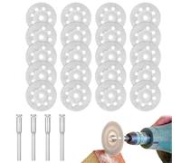 20Pcs Diamond Cutting Wheel Cut Off Discs for Dremel Rotary Tool with 3mm Mandrel for Stone Glass Cutting