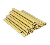 20PCs Diamond Drill Bit Set, Hand Electric Drill Bit Brazing Hole Opener, Gold 6mm Diamond Drill Cutter for Glass, Ceramic Tiles, Granite, Marble and Concrete with Fast Drilling Sp